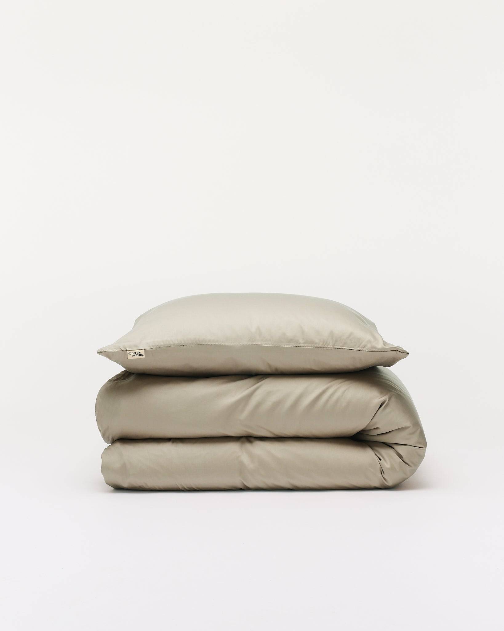 Bambussengetøj Plaza Taupe TC400 - 140x220cm / Brun