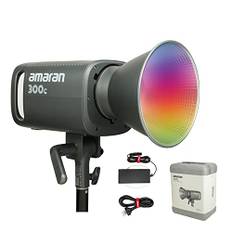 Aputure Amaran 300c RGBWW COB LED Studio Dauerlicht 300W CCT 2500K-7500K Bowens Halterung Punktquelle LED 26.580 Lux @ 1m Unterstützung der APP-Steuerung
