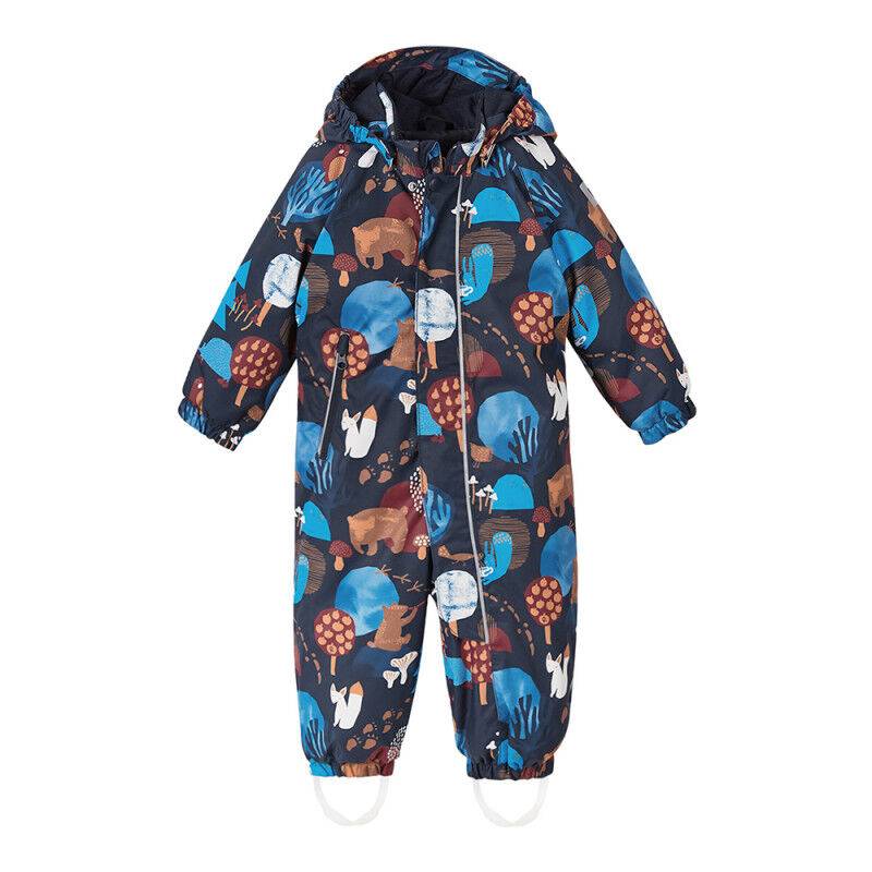 Reima Puhuri - Jumpsuit - Barn Stone Green / Flower Child's height 92 cm