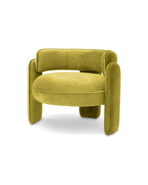 Eichholtz Chaplin fåtölj savona vintage green - Grön (A. 80 / B. 71 / C. 68,5 / D. 58 / E. 45 / F. 68,5 cm)