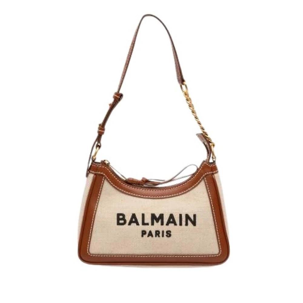Balmain Pre-owned Pre-owned Canvas skuldertasker - Vintage - Dame - Beige - ONE SIZE - Uld