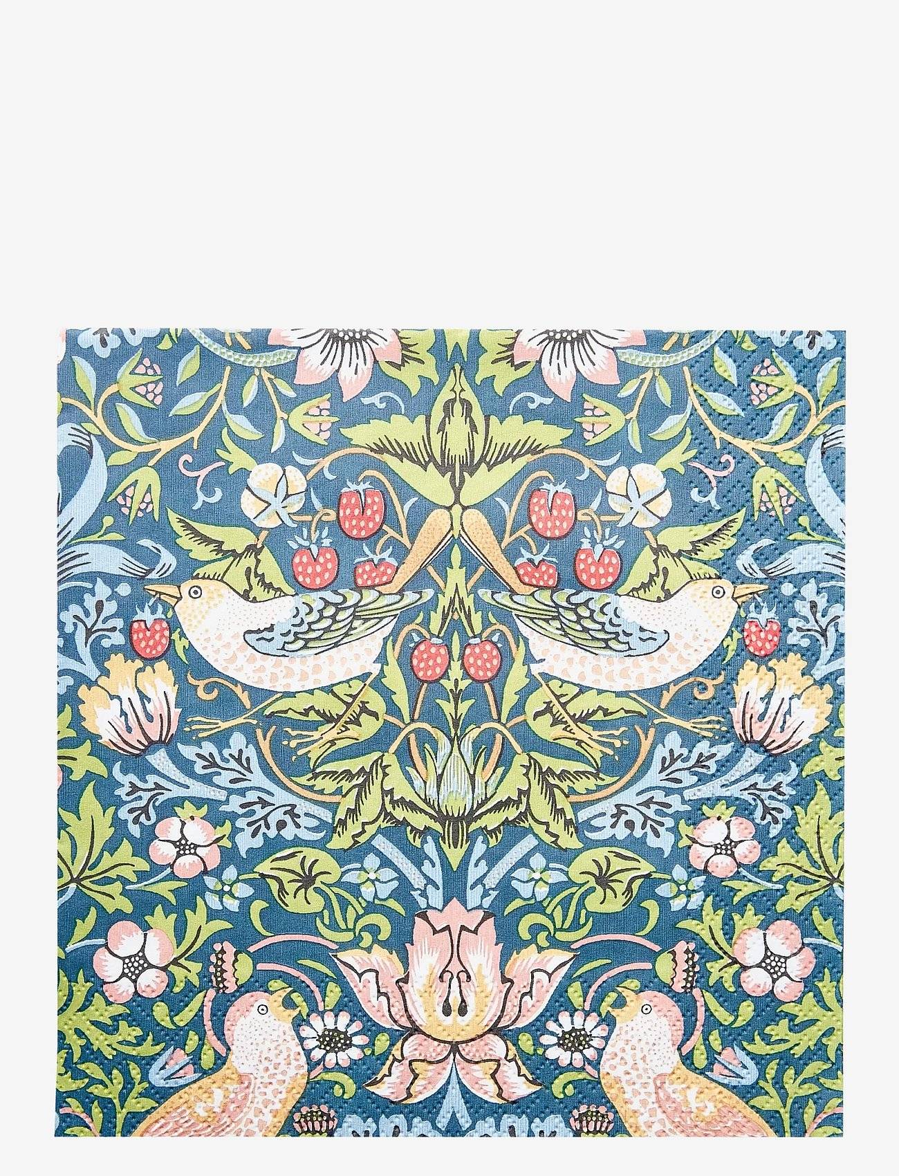 WILLIAM MORRIS BY HAVI William Morris Napkin Strawberry Thief Napkin | Blue | 33X33 cm