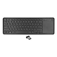 Trådlöst Tangentbord med Pekplatta, 2.4G Trådlöst Universal Ultra Slim Tangentbord med Styrplatta, PC Laptop Tablet Mobiltelefon Tangentbord, för Windows för Android för OS X