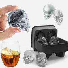 Moule En Silicone En Forme De Tête De Mort 3D Pour Glaçons, Chocolats, Glaces, Whisky, Vin, Cocktails[H1295]