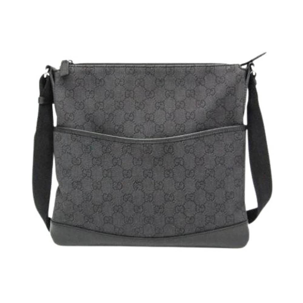 Gucci Vintage Pre-owned GG Canvas 509635 Messenger Bag - Vintage - Dame - Sort - ONE SIZE - Uld