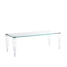 Glas Italia - POS04 Post modern High table Glossy Laquered Glass, Finish: 49 Giallo - Matbord - Piero Lissoni - Gul - Glas