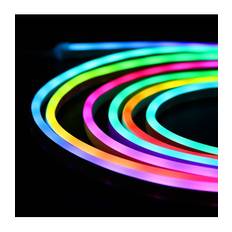 5m RGBIC Neon Flex komplett sett - 8x16 neonflex, Bluetooth app, fjernkontroll, USB