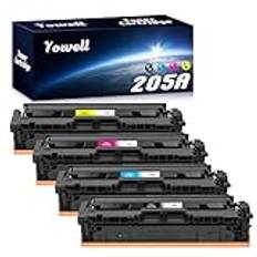 4 x 205 A toner kompatibel med HP 205A CF530A CF531A CF532A CF533A för HP Color Laserjet Pro MFP M180n M180nw M180fw M181n M154a M154nw