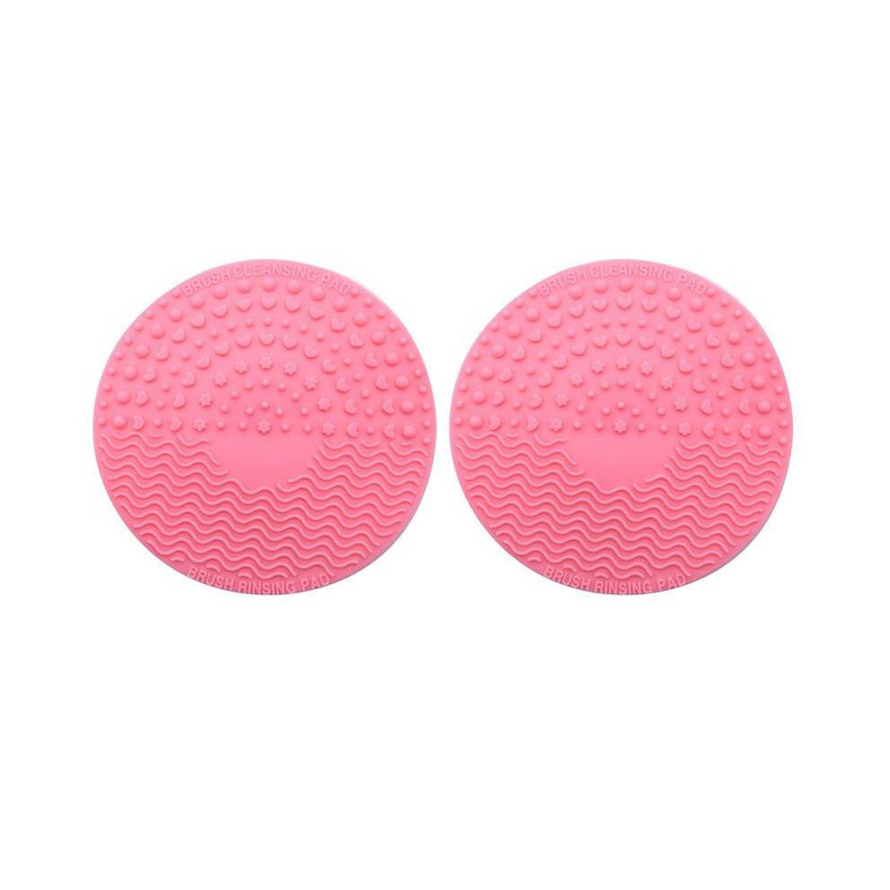 2X Makeup Brush Cleansing Pad Palette Brush Cleaner Cleaning Mat Washing Scrubber Pad Cosmetic Make Cleaner Tools