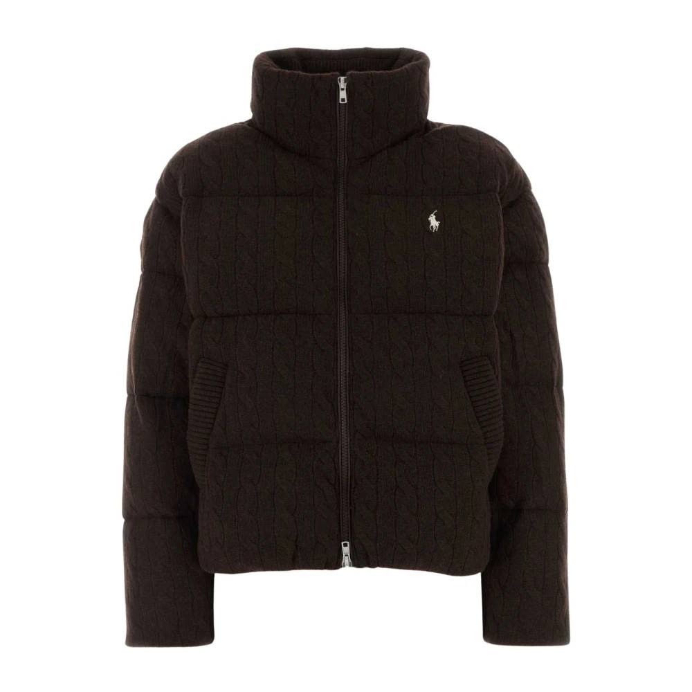Polo Ralph Lauren - Cable Wool-Cashmere Puffer Jacket Jackor - Dam - L - Kashmir