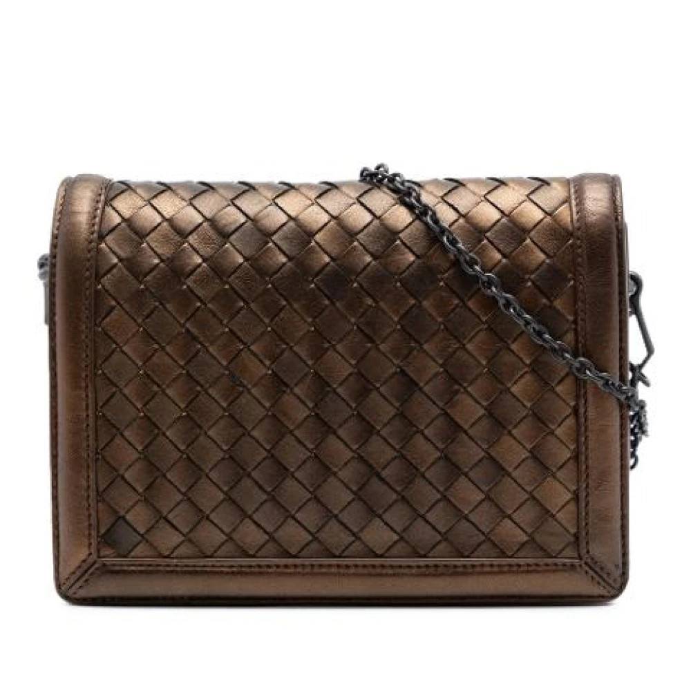 Bottega Veneta Vintage Pre-owned Woven Crossbody - Vintage - Dame - Brun - ONE SIZE - Uld