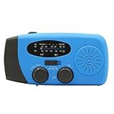 Hand Crank Radio, Wind Up Solar Radio, Hand Crank Powered Weather Radio, Rechargeable Crank Radio, Small LED Radio, Easy To Use, Portable for Household and Outdoor Camping