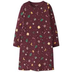 Name It Natkjole - NmfVismas - Burgundy - Name It - 3 år (98) - Natkjole
