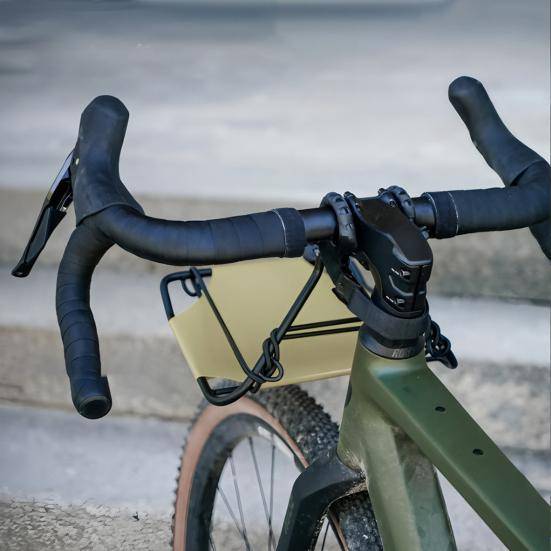 Metall Cykelkorg Frampakethållare Väskor Bagagehylla Fäste Bakpakethållare för Cykeldelar Enkel Installation Landsvägscykling MTB Cykeltillbehör gul