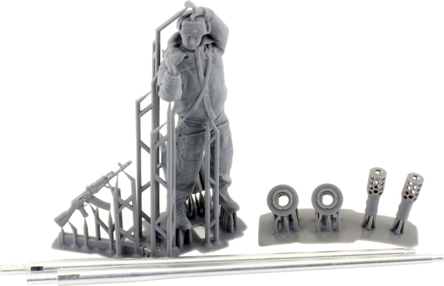 Orange Hobby 1/35 Skala Modern Rysk/Sovjetisk ZSU-57-2 Spalka 57mm Kanonrör Set (för trumpetare) Plastmodellsats Delar G35-225