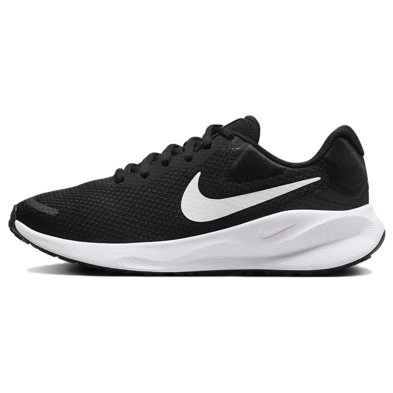 Nike Revolution 7 Svart Vit Dam Löparskor FB2208-003 cm svart