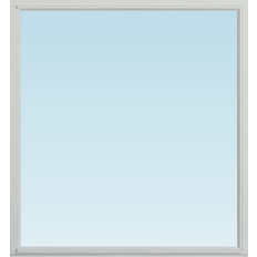Svenska Fönster SF fast fönster 1280x1380mm 1-luft, insida trä utsida trä, 3-glas  (13x14)