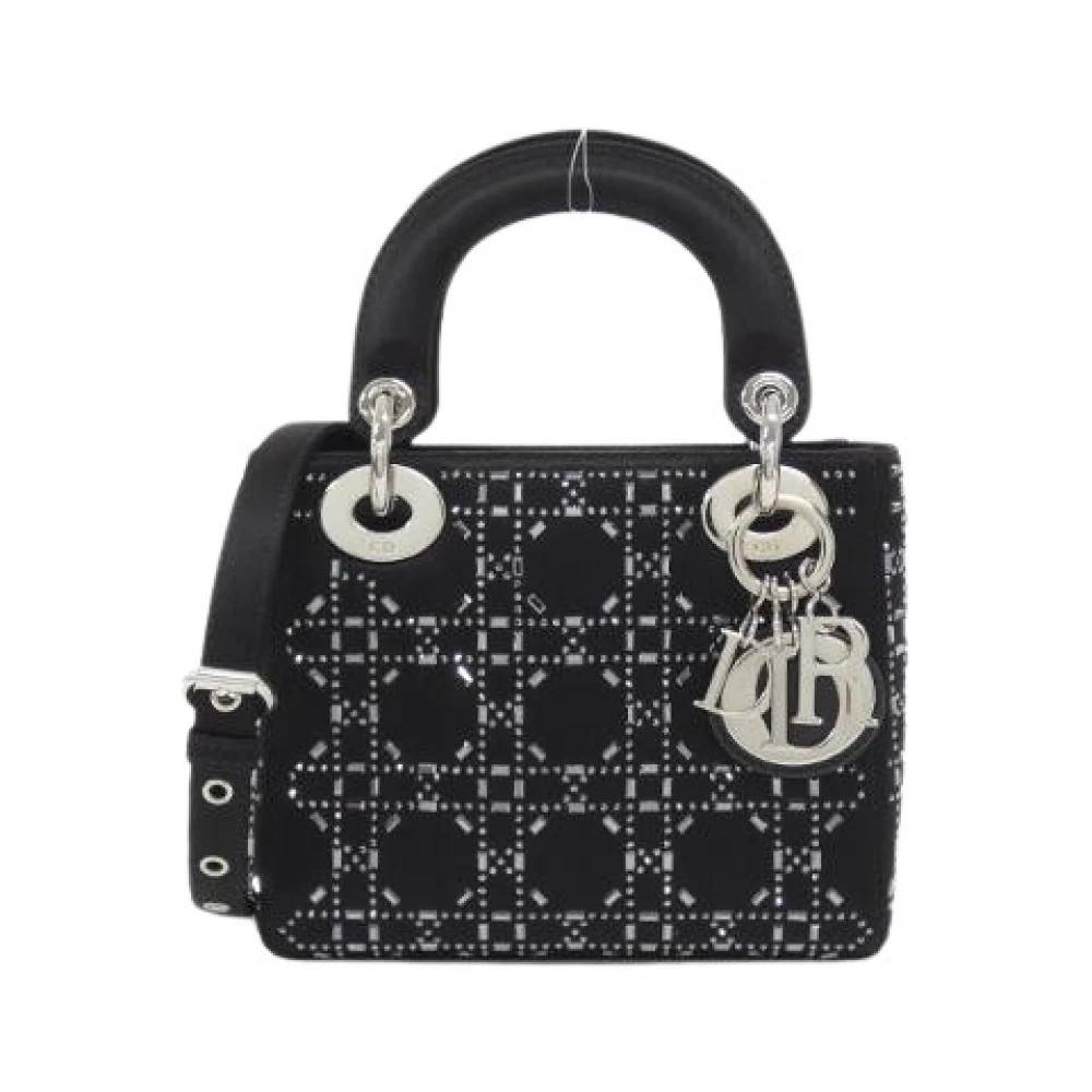 Dior Vintage - Pre-owned Lady Dior Mini Satin Bag Vintage - Dam - ONE Size -