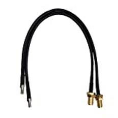 CRC9 hane (TS5) till SMA hona kabel svart 20 cm för extern antenn kompatibel 4G LTE router Huawei E5180 och Hotspot modem