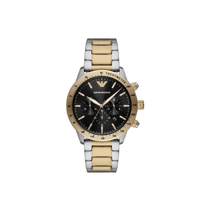 Emporio Armani Watch Quartz Movement Stainless Steel Strap 43Mm Black Dial Men watches AR11521 Regular Watch Box,Black Dial