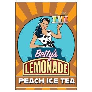 Betty's Lemonade, flaske - Peach Ice Tea