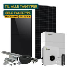 10 kW XH Hybrid Solcelleanlæg med 7,68 batteri