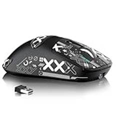 ATTACK SHARK X3MAX 49g SUPERLIGHT Mouse with Tape, PixArt PAW3950 Gaming Sensor, BT/2.4G Wireless/Wired Gaming Mouse, 6 Adjustable DPI 42000, 200 Hrs Battery, Office Mice for Win11/Xbox/PS/Mac (Black)