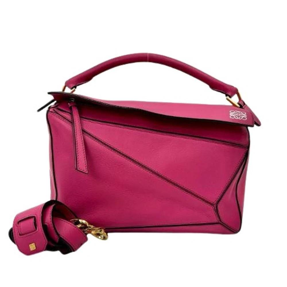 Loewe Pre-owned Pre-owned Håndtaske - Vintage - Dame - Lyserød - ONE SIZE - Læder