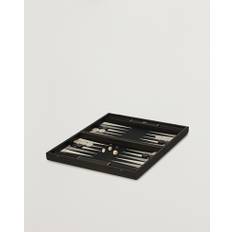 Manopoulos Classic Leatherette Backgammon Set Black