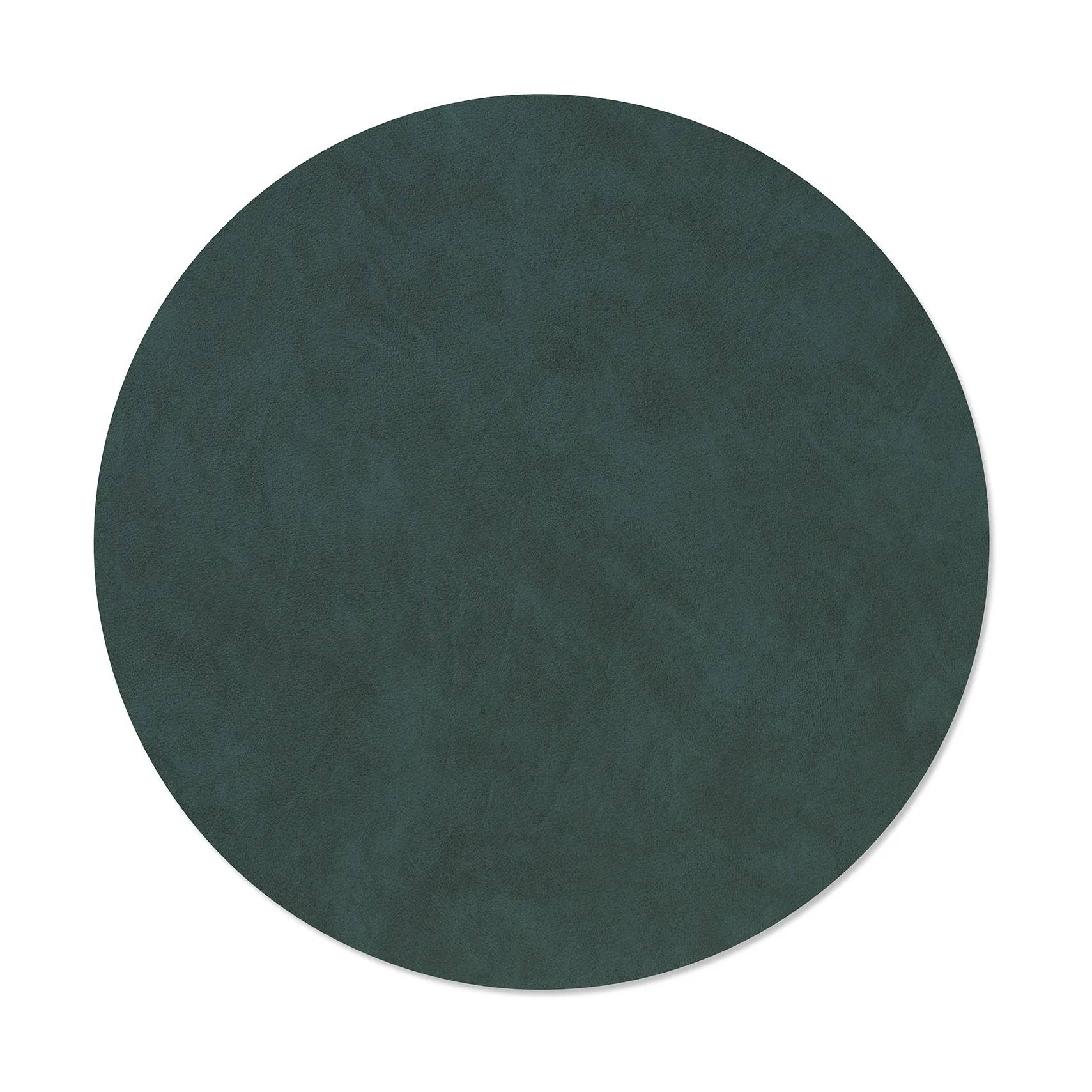 LIND DNA Nupo bordstablett Dark green, circle, L - Grön