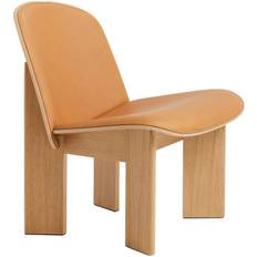 Hay - Chisel Loungefåtölj Med Klädd Framsida / Sense Cognac - Ek