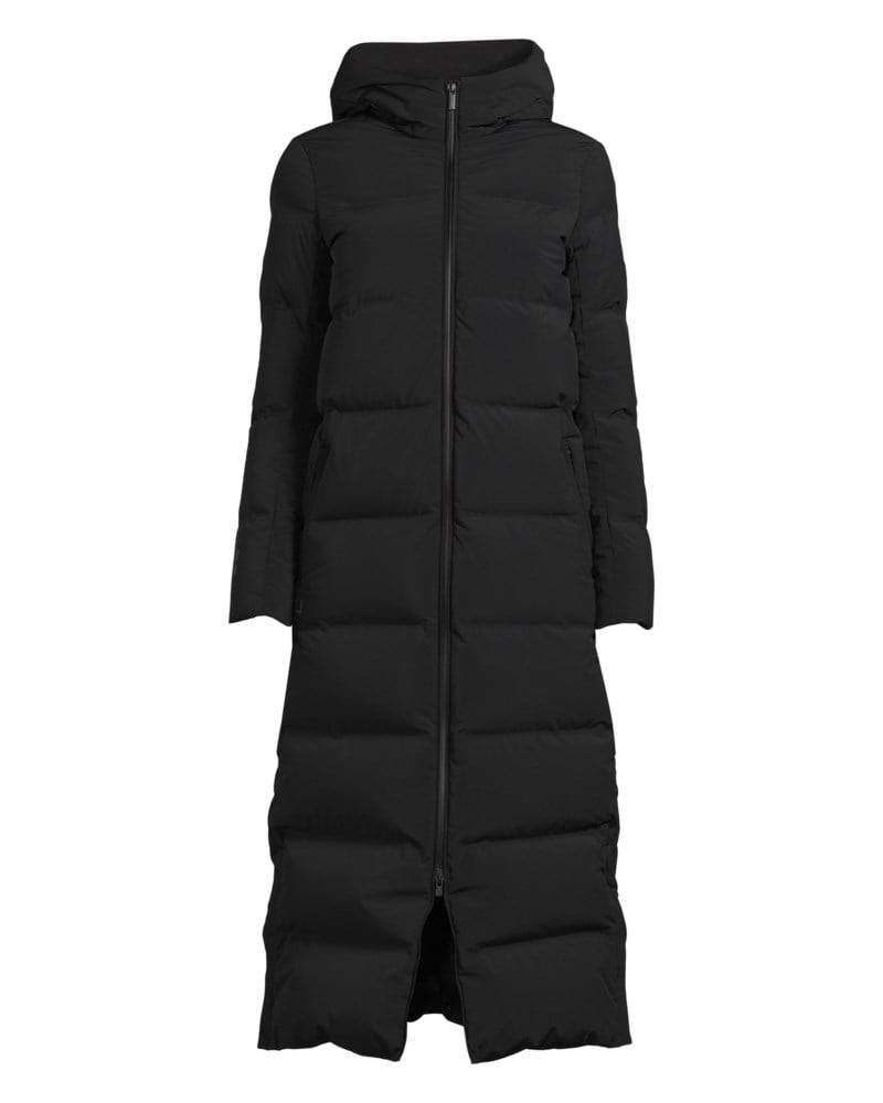 Lång dunkappa infinity down coat svart