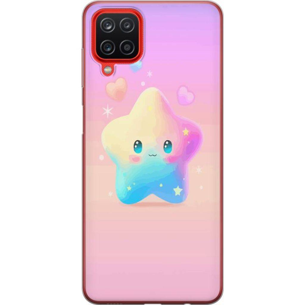 Samsung Galaxy A12 Transparent Mobilskal Stolt Stjärna