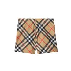 Burberry Kids - rutiga badbyxor - barn - polyester/Elastan/polyamid/Elastan - 6 - Neutral