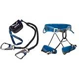Salewa SET VIA FERRATA PREMIUM ATTAC Klättringsset, Silver, Blœ, En Storlek & SALEWA XPLORER harness klätterbälte, kol, M/L
