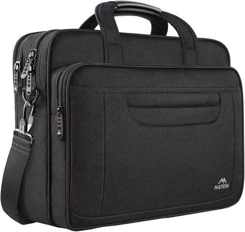 MATEIN Laptop Bag 17,3 tums stor bärbar dator väska 17 tums portfölj