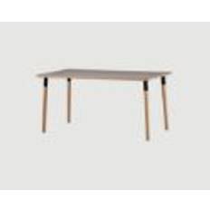 Farstrup Elegant 4000 Spisebord 90 x 150 cm - Eg/Linoleum - Lys Grå 4132
