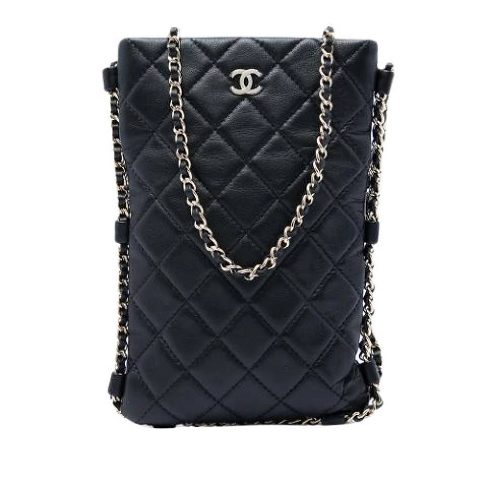 Chanel Vintage Pre-owned Quilted Lambskin Crossbody Bag - Vintage - Dame - Sort - ONE SIZE - Uld