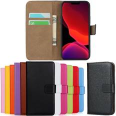 iPhone 13 Pro Max Wallet Case Wallet Case Cover Kort Brun - - brown