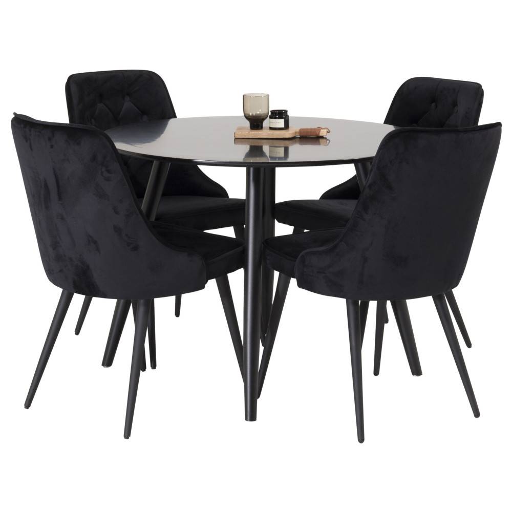 Plaza Matbord med Velvet Deluxe Stolarna