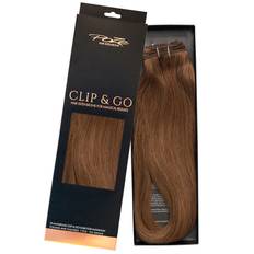 Poze Standard Äkta Löshår Clip & Go - 120g Mocha Brown 7BN - 60cm