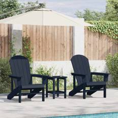 vidaXL Havemøbler til lounge 2 pcs Marineblå 74 x 82 x 90cm