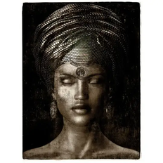 Artwood, Väggdekor Glamour girl sepia 80x120 cm