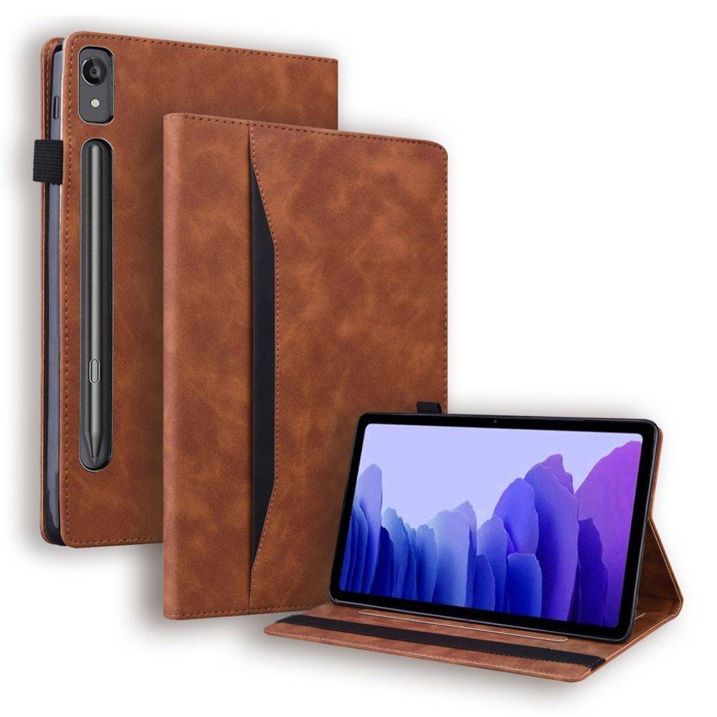 Lenovo Tab P12 Pung Etui - Brun