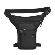 Mini Men Minimalist Leg Bag Chest Bag College Bag Men Bag Belt Bag Sling Bag Winter Shoulder Bag Bum Bag Fanny Pack Multi-Functional Outdoor Casual Ru - Black - one-size