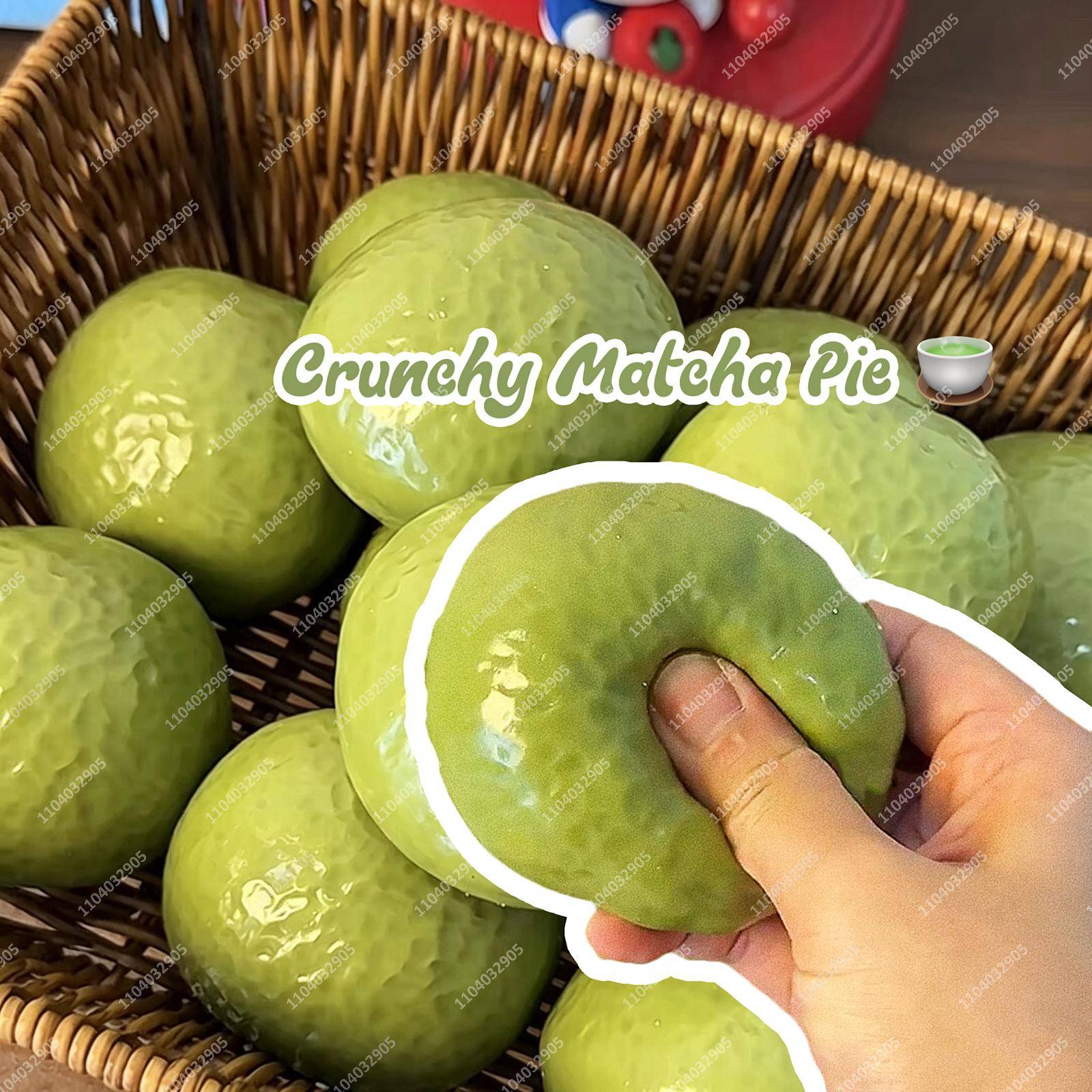 Krispig Chokladpaj Stressboll Squishy Leksaksblock Formbar Klämboll ASMR Sensoriska Anti-Stress Fidget-leksaker för Vuxen