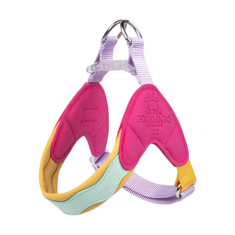 Y-Shape Breathable Dog Harness for Small Dogs - Rose / M-suit 11-15kg / SPC (M-suit 11-15kg)