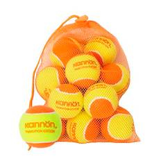 YUESHENG Tennisbälle Stage 2 ， Tennisbälle Kinder Orange FüR Unter 10 AnfäNger Beach Tennisball Dekompression 50% Hund Training Tenissbäle 12-Pcs Tennis Balls Mit Tragetasche (Orange)