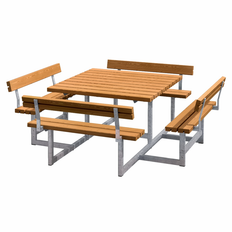 Bänkset Picnic med 4 Ryggstöd 224 cm PLUS