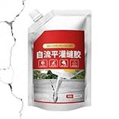 Concrete Filler Caulk - duschkakelfogmassa, vattentät fogmassa, läckagesäker spricktätningsmedel | självutjämnande betongspackel med slitstark finish, sprickfri tätningsmedel för vägg, golv, dri